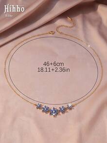 Hihho 1pc Sweet Fashion 5-Flower Pendant Necklace, Suitable For Girls, Family, Friends, Summer Exquisite Fashion Beach Party Vacation Jewelry Accessory, Perfect As A Birthday Gift - 5 Flowers - View 7