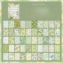 50 hojas de papel de scrapbook con flores para diario de recortes, papel de scrapbook, planificador, creación de tarjetas, álbum y manualidades DIY - papel - Ver 12