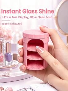 Automatic Suction Cup Cat Eye Magnet Nail Art Set, Multi-Functional Strong Adsorption, Wide Beam French Cat Eye Magnet, Suitable For Beginners - Multicolor - View 7