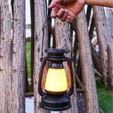 Charging Decoration Atmosphere Light Retro Horse Light Led Desk Lamp Outdoor Camping Bar Light Table Light Lantern Home Decor - 彩色 - 查看 7