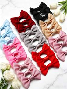 50PCS/30PCS Polyester Bows, Gift Box Decoration DIY Handmade Jewelry Making Accessories, Jewelry Hair Accessories, Clothing Doll Decoration, Garment Accessories - Satin Waistband Bow - View 6