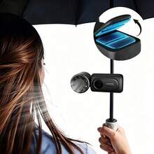 Portable Handheld Clip-On Fan 3-In-1, USB Rechargeable 3000mAh Battery, 5-Speed Wind, 180° Angle Adjustment, Cooling Fan For Travel And Office - 卡片夾式 - 查看 7