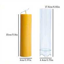 15cm Cylindrical Candle Mold Wholesale, Handmade Aromatherapy Candle Making Supplies, Easy Release, Durable Plastic Mold Set, Home Decor Gift - 83001016 - View 2