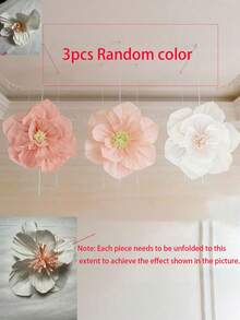 6pcs/3pcs/1pc Daisy Paper Flower Balls And Crepe Paper Flower Decorations, Suitable For Wedding And Party Decor - Bright Colorful Spring Floral Wall Hanging, Lightweight Paper Daisies, Suitable For Indoor And Outdoor Events - N - View 12