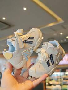 Zapatos deportivos casuales para niñas bebé Primavera/Otoño 2026 Nuevo estilo Zapatos para caminar de niños pequeños Versión coreana Zapatos de suela blanda Elegantes - Beis - Ver 4