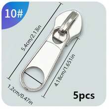 5pcs/Pack Detachable Zipper Puller For Repairing Clothes Zipper Slider Pendant For Zipper Head - White - View 8