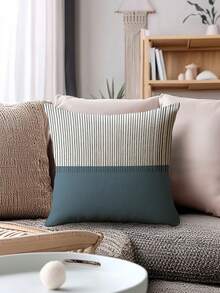 4pcs,Modern Minimalist Line Style Cushion Covers,Bohemian Line Throw Pillow Covers,Zipper Closure,Washable,Home Decor,Sofa Decor Cushion Covers,Suitable For Bedroom,Living Room,Sofa,Car,Table And Chair Lumbar Pillow Covers,Outdoor Patio Camping Cushion Covers,No Pillow Insert - Retro Dark Blue - View 9