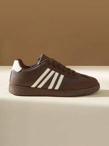 Vintage Patchwork Color German Trainer 2026 Spring/Autumn New Fashion Lightweight Casual Sports Flat Sneakers - Brown - View 2