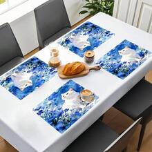 1 pieza/4 piezas/6 piezas, Decoración del hogar, Manteles individuales de lino con estampado de gato, Adecuados para la mesa del comedor, Decoración para todas las estaciones, Manteles de estilo moderno lavables, Decoración de la habitación, Manteles, Posavasos, Manteles para la mesa del comedor de la cocina, Decoración de fiestas interiores/exteriores, Decoración del hogar, Regalo ideal - Multicolor - Ver 1