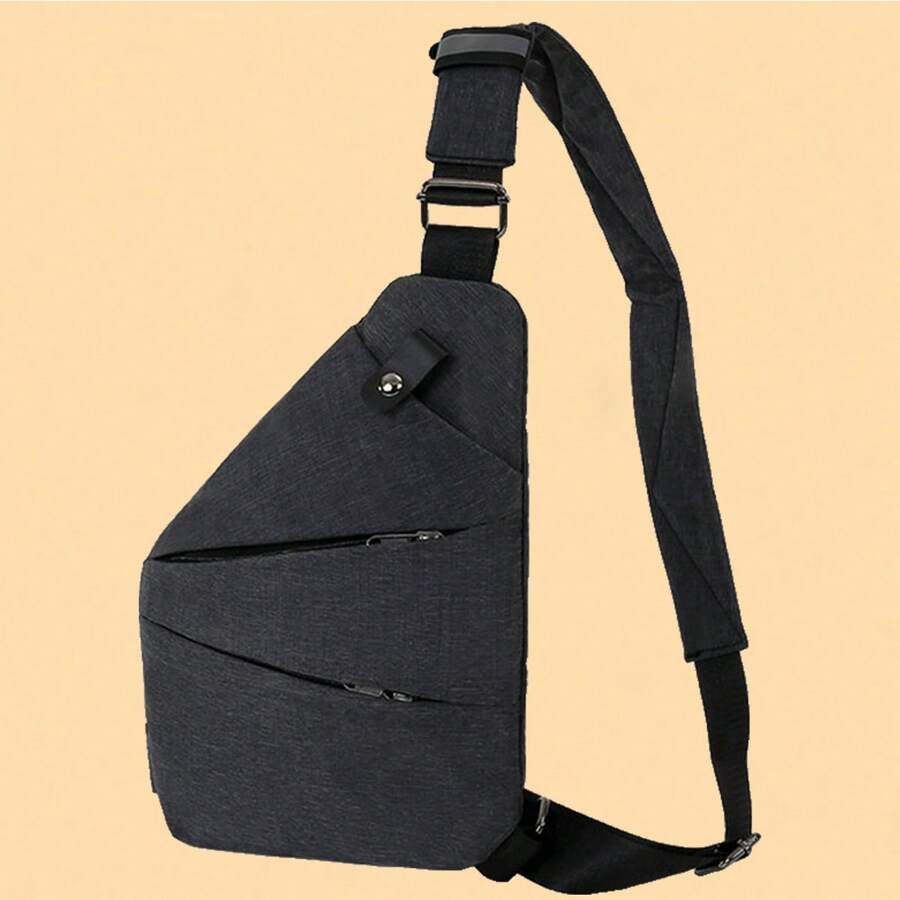 Men's Anti-Theft Crossbody Bag, Lightweight Backpack Chest Bag, Large Capacity Casual Shoulder Bag, Suitable For Travel, Business Trip And Daily Use - Multicolor - View 1