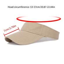 1 Adjustable Sports Visor For Men And Women - Blanco - View 2