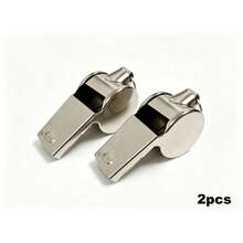 1pc~2pcs Loud Crisp Sound Metal Whistle, Perfect For Coaching, Refereeing And Outdoor Emergency Use - Multicolor - View 9