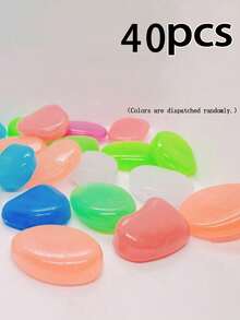 1/2 Multi-Color Glow Pebbles, Long-Lasting Glow Function, Smooth Material, Waterproof And Fade-Resistant, Easy To Clean And Reusable, Suitable For Garden Paving, Potted Plant Landscapes, Aquarium Decoration, Outdoor Garden Decoration, Night Glow - A - View 14