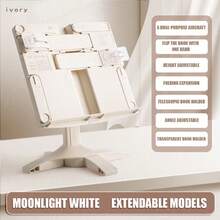 1pc Multifunctional Adjustable Height Reading Stand Student Book Holder Simple Adjustable Reading Aid Suitable For Reading, Studying, Protecting Eyesight, Neck Comfort, Book Clip, Book Support - Single Piece - View 11