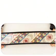 1 pieza Funda de volante de coche de malla transpirable bordada multicolor sin anillo interior, se adapta a accesorios de interior de coche de 15 pulgadas, unisex, para todas las estaciones - Multicolor - Ver 8