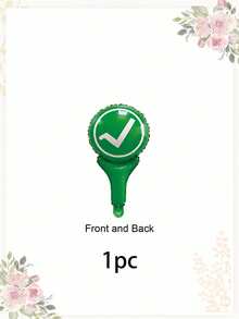 10/6/1pc Back-To-School Essentials: Correct/Incorrect Handheld Aluminum Foil Playable Balloon-Green Checkmark And Red Cross Portable Foil Balloon Sticks For Yes Or No Classroom Quizzes, Interactive Teaching Props, And First-Day-Of-School Party Decor - True Or False Balloon Stick - View 13