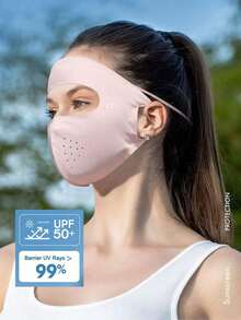 1pc Women's Summer UV Protection Face Mask, Ice Silk Sun Protection Full Face Mask, Lightweight Breathable Sunshade Mask, Suitable For Outdoor Cycling And Daily Use, All Seasons, Sun/Wind/Dust Protection - Multicolor - View 9