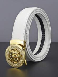 High-End Auto Buckle Waist Belt For Young Men, Versatile Business Casual Strap. Exquisite Craftsmanship, Comfortable To Wear, Work, Social Events. - Multicolor - View 7