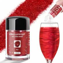 Edible Glitter For Drinks, Glitter Shimmer Sprinkle Powder For Cocktails, Baking, Beverages, Cakes, Strawberries, Cookies, Fondant, Vegan(5g/Bottle) - View 13