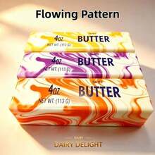 Marbled Hawaiian Cheese Stick Squishy Stress Relief Toy, Slow Rebound Healing Stress Relief Essential For Students, Party Decoration Gift - Multicolor - View 3