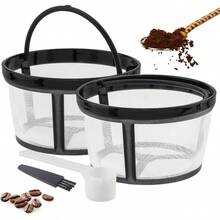 Cestas de filtro de caf, 2 unidades, cestas reutilizables de filtros de caf, 2 a 4 tazas, filtros de caf de nailon para cafeteras y cerveceras Mr. Coffee y Black Decker, accesorios para mquinas - inicial - Ver 8