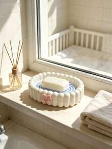 1pc Exquisite Butterfly Shaped Bubble Soap Dish, Suitable For Home Laundry Area And Bathroom, Includes Soap Liquid Storage Tray And Drainage Tray, Suitable For Travel, Mother's Birthday Gift - / - View 7
