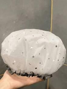 4/21pcs Reusable Waterproof Shower Cap, Cooking Oil-Proof, Dust-Proof, Coloring, Hair Perming, Salon Hair Care Accessories, Multi-Purpose Bath Cap, Random Color Back To School - Multicolor - View 11