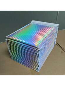5pcs Colorful Bubble Mailers - 3 Sizes Available, Waterproof & Shockproof, PE Material, Reusable, Self-Adhesive Thickened Packaging Bags, Lightweight Cushioning Bags For Small Item Shipping, Transport, Packaging, Accessory Storage, And Small Business Daily Use, For Jewelry, Phones, Gifts, And Fragile Items - Multiple Styles - View 8