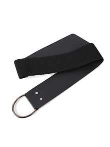 1 pieza Cinturón ancho elástico vintage para mujer con remaches, estilo punk - Negro - Ver 4