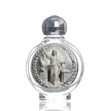 1pc 15ML Round Cap Classical Figure Image Glass Dispenser Bottle, Water/Lotion/Perfume Liquid Filler, Travel Mini Size, Holy Image Sticker Holy Water Bottle - Multicolor - View 8