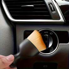 pdva 2pcs Multifunctional Soft Bristle Cleaning Brush Set, Long Handle And Short Handle Dusting Brushes, Curved Brush Head Crevice Dusting Brush, Gentle Non-Scratch Cleaning Tool For Keyboard, Car Interior, Dashboard, Sofa Crevices, Portable Dusting Brush For Home And Car - Multicolor - View 4
