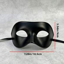 4pcs Single-Sided Flat Head Masks Unisex Multicolor Retro Design Adult Party Black White Personalized Cool Face Mask - Multicolor - View 5