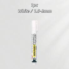 1/3/12支白色油性永久性標記筆 大容量 快乾 耐褪色 防水 防水，適用於物流快遞包裹標記、辦公學校大包裝、紮染繪畫、塗鴉、布料、木材、皮革 - 白色 - 查看 14