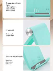 Portable Foldable Phone Desktop Stand, Adjustable And Easy To Carry, Tablet Slouchy Support Bracket - Multicolor - View 10