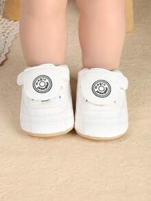 1 Pair Infant Toddler Soft Sole Lightweight Casual Versatile Indoor Outdoor Walking Sports Shoes, Suitable For Spring And Autumn - White - View 6