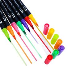 12/24/36/48pcs Dual Tip Colorful Marker Art Pen Set (Diagonal Box, Gift Box Packaging), Suitable For Adult Coloring Books, Christmas Card Drawing, Note-Taking, Carving, Calligraphy, Journaling, Back To School - Multicolor - View 8