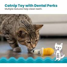 Catstages Dental Banana Catnip Chew Toy - Banana - View 2