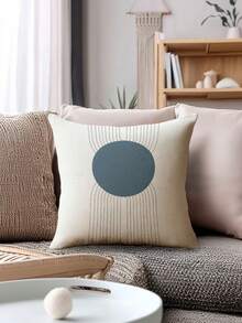 4pcs,Modern Minimalist Line Style Cushion Covers,Bohemian Line Throw Pillow Covers,Zipper Closure,Washable,Home Decor,Sofa Decor Cushion Covers,Suitable For Bedroom,Living Room,Sofa,Car,Table And Chair Lumbar Pillow Covers,Outdoor Patio Camping Cushion Covers,No Pillow Insert - Retro Dark Blue - View 6