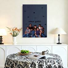 Decorative Poster Of The Movie "The Outsider", 2D Flat - Retro Vintage Style Of The 80s, Suitable For Fans Of 80s Movies, Iconic Art Print Of The Book And Film Adaptation, Wall Decoration For Home Theater, Living Room, Bedroom - Nostalgic Gift For Lovers Of - Cuadros decorativos con marco - 查看 2