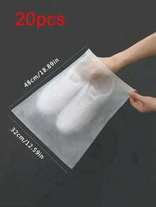 50/20/10/1 個不織布鞋袋，32x48cm，附抽繩防塵，白色，極簡便攜鞋袋，適合旅行、節慶、派對禮物、畢業、母親節、父親節和情人節，收納袋 - 彩色 - 查看 10