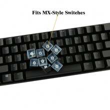 PBT Translucent Keycap OEM Profile Cherry MX Key Set For 61 87 104 MX Switches Gaming Mechanical Keyboard - View 5