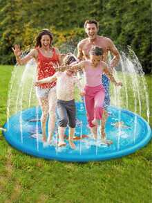 1pc Outdoor Water Play Mat, PVC Inflatable Water Play Mat, Outdoor Lawn Game Mat, Children's Water Play Mat - Multicolor - View 4