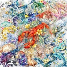 50張透明海洋生物花卉圖案貼紙 防水時尚日常配件裝飾貼紙文具用品 - 50個 - 查看 4