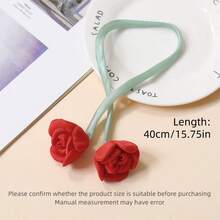 2pcs Creative Floral Curtain Tie Backs, Rose Flower Curtain Tiebacks, Curtain Ropes, Floral Clothing Accessories, Curtain Hanging Decor, Curtain Fasteners, Home Decor - Multicolor - View 8