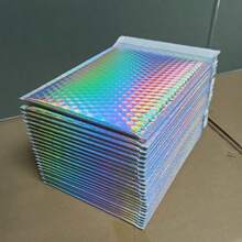 5pcs Colorful Bubble Mailers - 3 Sizes Available, Waterproof & Shockproof, PE Material, Reusable, Self-Adhesive Thickened Packaging Bags, Lightweight Cushioning Bags For Small Item Shipping, Transport, Packaging, Accessory Storage, And Small Business Daily Use, For Jewelry, Phones, Gifts, And Fragile Items - Multiple Styles - View 1