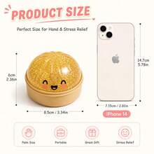 6 Colors Cute Glitter Dumpling Squishy Toys, Soft Squeeze Fidget Toys For Stress & Anxiety Relief - 粉色 - 查看 4