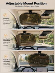 Car Sun Visor - Universal Anti-Glare Polarized Sun Visor Extender. Effectively Blocks Stray Light, Reduces Snow Blindness And UV Exposure. Suitable For All Car Models, Easy Installation. - A - View 6