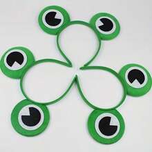 3pcs Holiday Performance Frog Headpiece Costume Prop, College Graduation Birthday Party Funny Atmosphere Prop - View 4