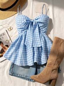 Perfect For Vacations, Graduations, Weddings, Back To School, With A Retro Vibe, Parties, Lunches, Casual And Cute Summer Wear, Romantic And Country Style, Textured, Loose And Comfortable, With A Loose Hem - 軍綠色 - 查看 1