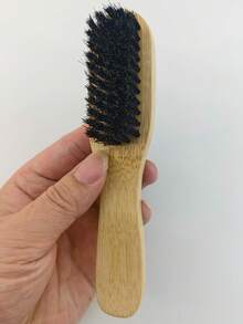 木製硬毛髮刷與梳子套組,適用於男士鬍鬚與女士造型,專業理髮工具,髮飾配件 - 彩色 - 查看 11